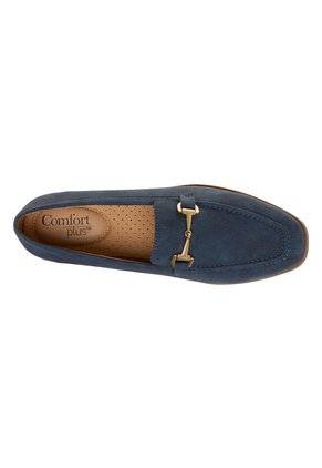Zapatos Casuales Elena Tipo Mocasín Para Mujer Azul Oscuro Comfort Plus 211014