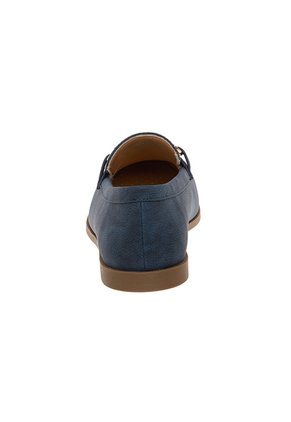 Zapatos Casuales Elena Tipo Mocasín Para Mujer Azul Oscuro Comfort Plus 211014