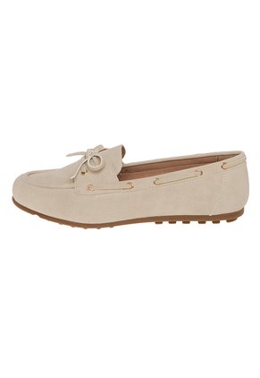 Zapatos Casuales Francesca Tipo Mocasín Para Mujer Marfil Comfort Plus 211118