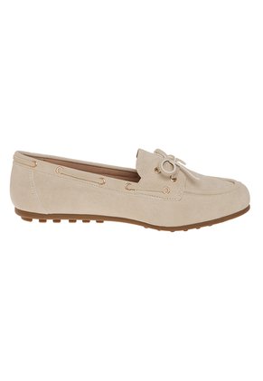 Zapatos Casuales Francesca Tipo Mocasín Para Mujer Marfil Comfort Plus 211118