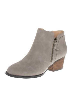 Botines Ashlee Con Taco Para Mujer Gris Comfort Plus 201341