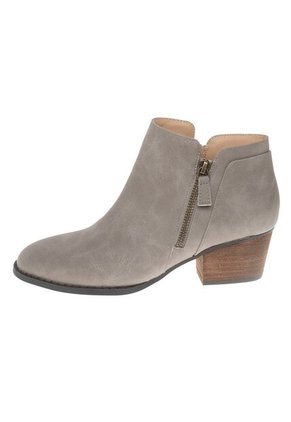 Botines Ashlee Con Taco Para Mujer Gris Comfort Plus 201341