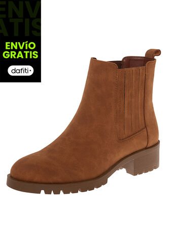 Botines Chelsea Para Mujer Cogñac Comfort Plus 210213 Generic
