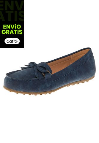 Zapatos Casuales Tipo Mocasín Deja Para Mujer Azul Comfort Plus 210633 Generic