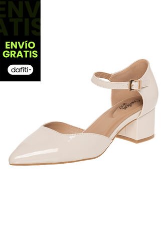 Zapatos De Vestir Moira Para Mujer Beige Comfort Plus 201584 Generic