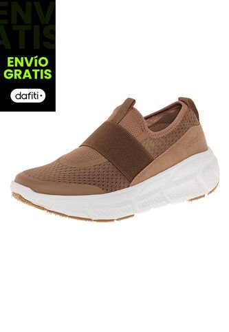 Zapatos Casuales Tipo Sneakers Para Mujer Bronceado Comfort Plus 210727 Generic