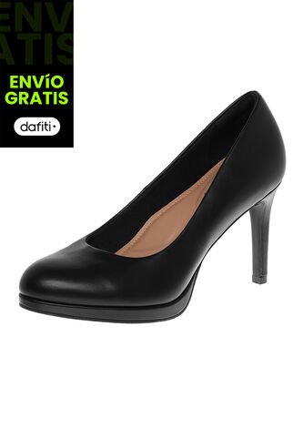 Zapatos De Vestir Donatella Para Mujer Negro Comfort Plus 201587 Generic