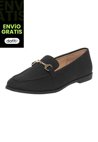 Zapatos Casuales Tipo Mocasín Elena Para Mujer Negro Comfort Plus 201652 Generic