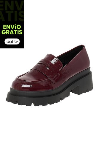 Zapatos Casuales Tipo Mocasín Rudy Para Mujer Rojo Comfort Plus 210358 Generic