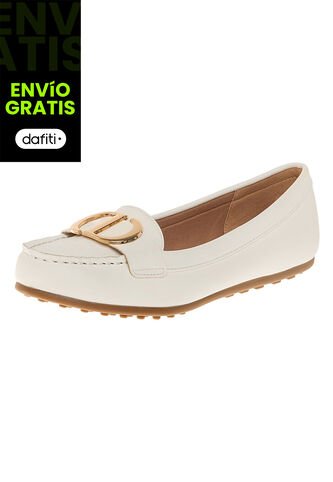 Zapatos Casuales Febee Tipo Mocasín Para Mujer Beige Comfort Plus 210534 Generic