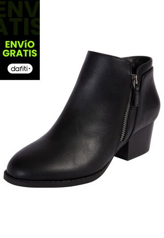 Botines Con Taco Ashlee Para Mujer Negro Comfort Plus 200357 Payless Generic