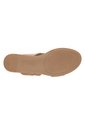 Sandalias Blanca Con Taco Tipo Cuña Para Mujer Bronceado Comfort Plus 211013 de Generic