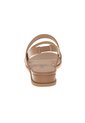 Sandalias Blanca Con Taco Tipo Cuña Para Mujer Bronceado Comfort Plus 211013 de Generic