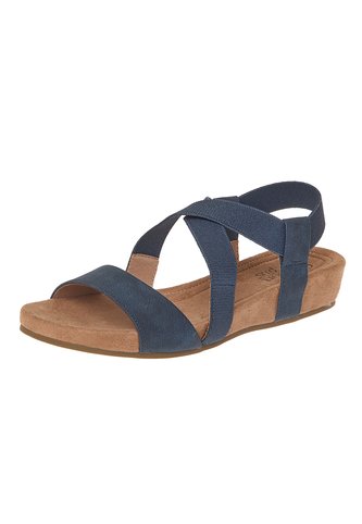 Sandalias Planas Ella Para Mujer Azul Oscuro Comfort Plus 211923 Generic