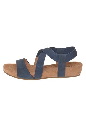 Sandalias Planas Ella Para Mujer Azul Oscuro Comfort Plus 211923