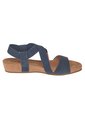 Sandalias Planas Ella Para Mujer Azul Oscuro Comfort Plus 211923 de Generic