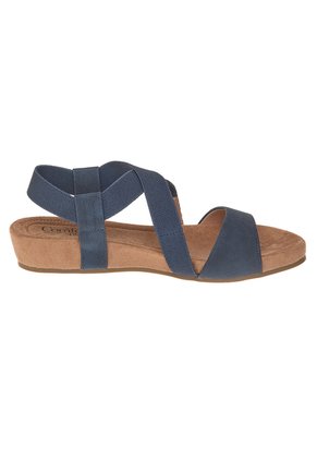 Sandalias Planas Ella Para Mujer Azul Oscuro Comfort Plus 211923