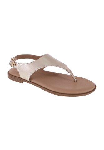 Sandalias Planas Valle Para Mujer Dorado Comfort Plus 211002 Generic