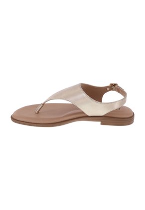 Sandalias Planas Valle Para Mujer Dorado Comfort Plus 211002