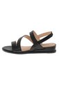 Sandalias Blanca Con Taco Tipo Cuña Para Mujer Negro Comfort Plus 211012 de Generic