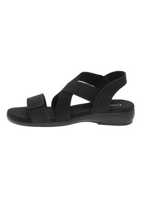 Sandalias Madrid Para Mujer Negro Comfort Plus 210892
