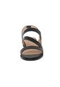 Sandalias Blanca Con Taco Tipo Cuña Para Mujer Negro Comfort Plus 211012 de Generic