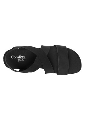 Sandalias Madrid Para Mujer Negro Comfort Plus 210892