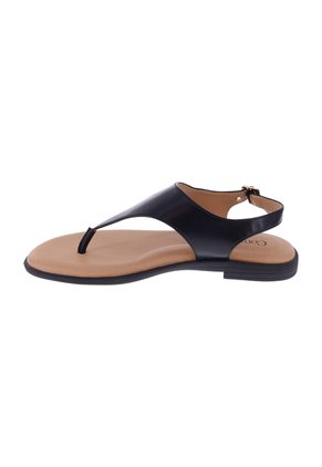 Sandalias Planas Valle Para Mujer Negro Comfort Plus 211001