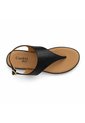 Sandalias Planas Valle Para Mujer Negro Comfort Plus 211001 de Generic
