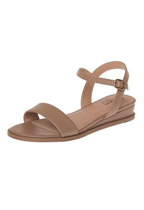 Sandalias Blanche Con Taco Tipo Cuña Para Mujer Neutro Oscuro Comfort Plus 211917