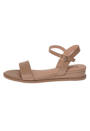 Sandalias Blanche Con Taco Tipo Cuña Para Mujer Neutro Oscuro Comfort Plus 211917