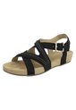 Sandalias Planas Para Bea Para Mujer Negro Comfort Plus 198679 de Generic
