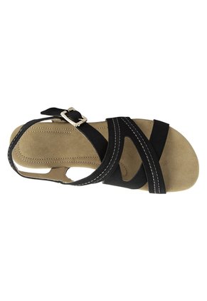 Sandalias Planas Para Bea Para Mujer Negro Comfort Plus 198679
