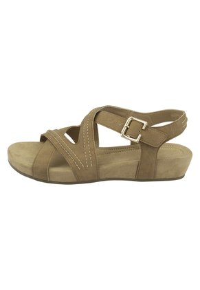 Sandalias Planas Para Bea Para Mujer Bronceado Comfort Plus 198678