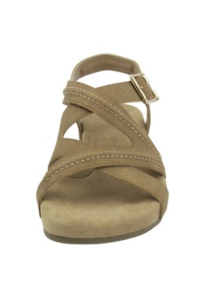 Sandalias Planas Para Bea Para Mujer Bronceado Comfort Plus 198678