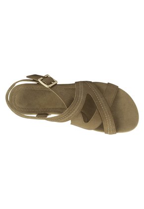 Sandalias Planas Para Bea Para Mujer Bronceado Comfort Plus 198678