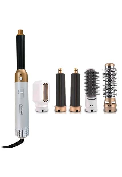 Cepillo Secador Multifuncional 5 En 1 MT-019W Blanco