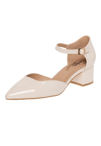 Zapatos De Vestir Moira Para Mujer Beige Comfort Plus 201584