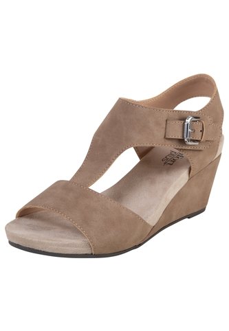 Sandalias Vanna Con Taco Tipo Cuña Para Mujer Beige Comfort Plus 199830 Generic