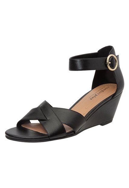 Zaparos De Cuña Prue Mid Para Mujer Negro Comfort Plus 193104 Payless
