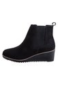 Botines Chelsea Con Taco Tipo Cuña Para Mujer Negro Comfort Plus 199327 Payless de Generic