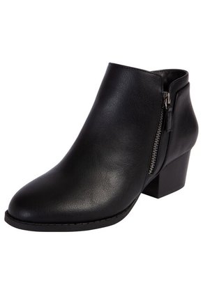 Botines Con Taco Ashlee Para Mujer Negro Comfort Plus 200357 Payless