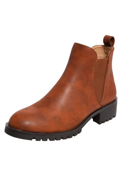 Botines Royal Chelsea Para Mujer Cogñac Comfort Plus 198491 Payless