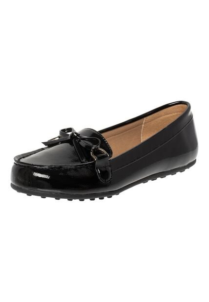 Zapatos Casuales Deja Tipo Mocasín Para Mujer Negro Comfort Plus 210120