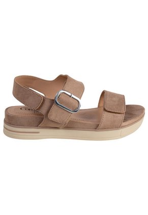 Sandalias Riley Con Taco Tipo Cuña Para Mujer Beige Comfort Plus 200523 Payless