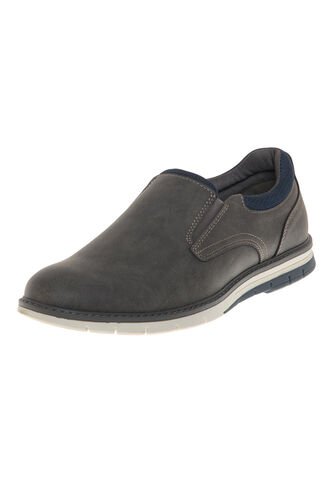 Zapatos Casuales Fortis Ii Para Hombre Gris Oscuro Comfort Plus 201682 Generic