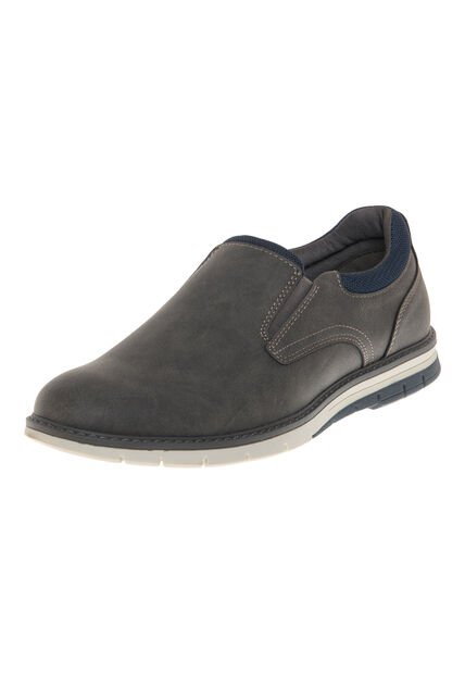 Zapatos Casuales Fortis Ii Para Hombre Gris Oscuro Comfort Plus 201682