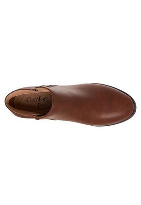 Botines Ashlee Con Taco Para Mujer Cogñac Comfort Plus 210194