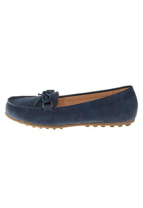 Zapatos Casuales Tipo Mocasín Deja Para Mujer Azul Comfort Plus 210633