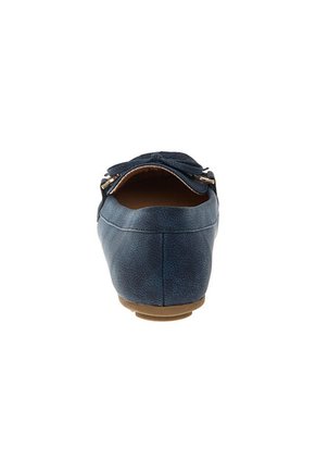 Zapatos Casuales Tipo Mocasín Deja Para Mujer Azul Comfort Plus 210633